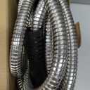 Garden Hose 25 ft, Stainless Steel Metal Water Hose with 10 Function Nozzle, Lightweight Hose, No Kink, Leak-proof, Puncture Resistant for Yard, Outdoor, RV
