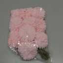 Fake Chrysanthemum Flowers Bulk, 10 Pcs Artificial Chrysanthemums Ball Flowers with Glue for Home Office, Wedding Bouquets, Garden Party, 10.6 Inch (Light Pink)