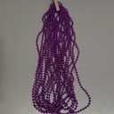 YAXINRUI 12 PCS Purple Bead Necklaces, Purple Mardi Gras Beads, Halloween Beads Necklaces, 33 Inch Beaded Necklaces Costume Necklace for Mardi Gras Christmas Halloween Party Favors