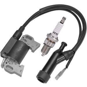 Ignition Coil + Spark Plug Replacement for Champion Power 196cc 6.5HP 3500 4000 Watt Gas Engine Generator