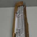 Curtain Rods for Windows 48 to 84 Inches, 5/8 Inch Silver Adjustable Small Curtain Rod Set with Brackets for Bedroom Living Room