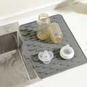 Baby Bottle Drying Rack, Silicone Drying Mat - Multifunctional Kitchen Drying Rack