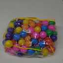 Ball Pit Balls Phthalate Free BPA Free Crush Proof Plastic - 7 Bright Colors in Reusable Play Toys for Kids with Storage Bag
