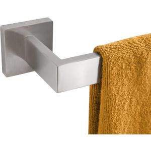 KOKOSIRI 36-Inch Single Towel Bar, Bathroom Kitchen Towel Holder, Wall Mounted SUS304 Stainless Steel Towel Rack, Brushed Nickel, B4003BR-L36