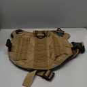 Tactical Dog Harness, Medium Size,2X Metal Buckle,Working Dog MOLLE Vest with Handle,No Pulling Front Leash Clip,Hook and Loop Panel (Brown,M (Pack of 1))