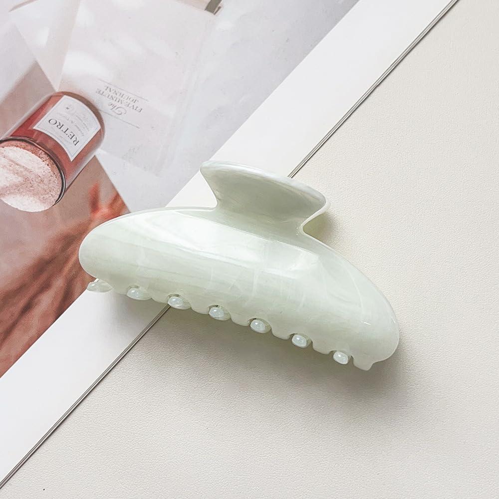 Hair Clamp for Thick Hair Firm Hold, White