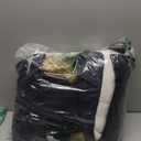 Soularge Women's Winter Plus Size Sherpa Lined Jacket with Detachable Hood (3X, Navy)