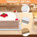 50 Pcs 14" x 10" Cake Boards Rectangle, White Cardboard Cake Base Boards, Sturdy Greaseproof Cake Plate for Desserts and Pastries