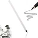 Pencil, Forever Pencil, Metal Alloy Writing Instrument, That Never Needs Sharpening, Reusable Metal Inkless Pencils, Ideal for Writing & Drawing (White)