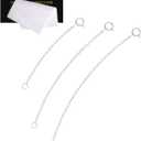 925 Sterling Silver Necklace Extender Sterling Silver Necklace Chain Extenders for Women Chain Bracelet Anklet Jewelry Extension for Necklaces, 3 Piece Set (2, 3, 4 Inches)