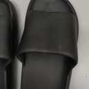 Shower Shoes for Men and Women, Soft Comfortable House Slippers, Ultra Light Quick Drying Non Slip Bathroom Indoor Outdoor Slides Sandals (12-13 Women/11-12 Men, Black)