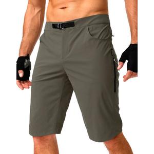 Men's Mountain Bike Shorts Stretch Cycling Biking Bicycle Quick Dry Hiking Shorts for Men Zipper Pockets (Medium)