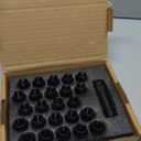 KSP M12x1.5 Extended Lug Nuts, 24PCS 6 Spline Tuner Closed End ET Wheel Lug Nut for Aftermarket Wheels, 12mmx1.5 Bulge Acorn Nuts Replacement for Toyota Tacoma 4runner Tundra with 1 Socket Key Black