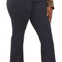 Wrinkle-Free Stretch Dress Pants Plus Size for Women Pull-on Pant Ease into Comfort Office Pant (4X-Large, Heathergrey)