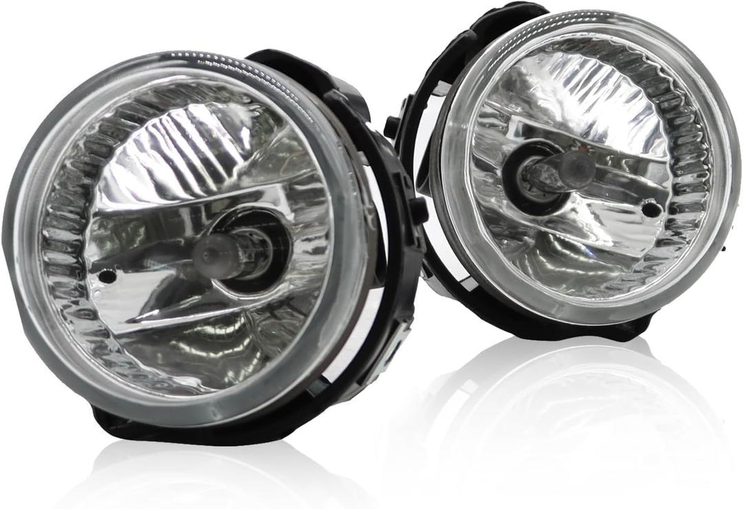 Pair Front Fog Lights Assembly Compatible with Impreza WRX STI 2008-2010 Forester 2009-2013 Clear Lens Fog Lamps Driver and Passenger Side 84501SC030 84501SC020