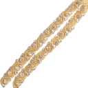 ShiDianYi Wedding Sash Belt - Gold Handmade Women's Crystal Pearl Beaded Bridal Applique Trim Rhinestone Dress Belt