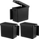 3pcs Breakaway Battery Box 6'' x 5-1/2'' x 3-1/4'' Lockable Trailer Breakaway Battery Case for Marine, Automotive, RV, Boat, Camper