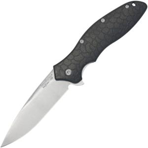 Kershaw Oso Sweet EDC Pocketknife, 3" 8Cr13MoV Steel Drop Point Blade, Assisted Folder Opening with Flipper, Liner Lock System, Black