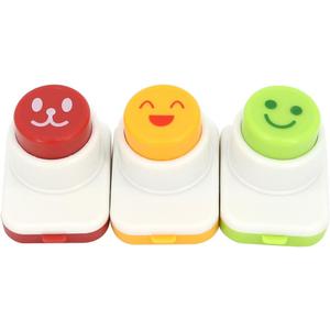 DIY Sushi Tool, 3Pcs Smile Face Laver Seaweed Nori Punch Embossing Device Rice Ball Onigiri Mould