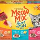 Meow Mix Surf n Turf Tuna Salmon and Chicken Flavor Wet Cat Food - 33oz White, BBD: 18 JUL 27