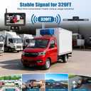 Wireless Backup Camera for Car 4.3 Inch Monitor Digital Signal Stable Rear View Camera Night Vision for Truck/Car/Pickup/SUV/ IP69 Waterproof with License Plate Backup