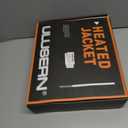 ULUSERN Heated Jacket for Women with 12V Battery Pack Included,Soft Shell Electric Heating Coat with 5 Large Heating Areas (Black, L)