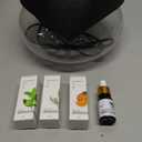 Water Air Purifier for Home with Essential Oil Diffuser & Humidifier, Rainbow Air Washer with LED Mood Light- Includes 6x10ml Essential Oils, Air Revitalizer for Smoke and Pets, Black