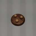 Small Wooden Riser Wooden Pedestal for Display Tray Display Riser for Entry Table Farmhouse Kitchen Tabletop Centerpieces , Round 12.9x4cm