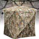 Hunting Blind, 2 Person Pop Up Blinds 360 Degree See Through, Portable Durable Hunting Ground Blinds for Deer & Turkey Hunting