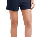 G4Free Athletic Shorts for Women Casual Shorts with Pockets Summer Lounge Pajama Sweat Shorts High Waisted Shockcord Running Workout Shorts Soft(Dark Blue, XL)