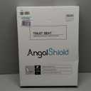 Round Toilet Seat Molded Wood Toilet Seat with Zinc Alloy Hinges, Easy to Install also Easy to Clean, Anti-pinch Wooden Toilet Seat by Angol Shiold (Round, Brownish Yellow)