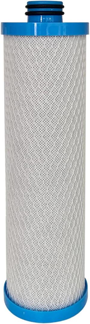Activated Carbon Block Filters with Double O-Ring Seal Compatible with KW1 Replacement Water Filter for Built-In RV Water Filtration Systems, 1-Pack