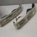 AUTOSAVER88 Headlight Assembly Compatible with 1999 2000 2001 2002 Chevy Silverado 1500 2500 1500HD 2500HD 3500/2000-2006 Tahoe Suburban Headlamp Pair with Bumper Lamp Chrome Housing Amber Reflector