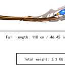 Sword fort Carbon Steel Loki Scepter Life Size Real Metal-Handmade Movie Replica Prop, Light Up Infinity Stone Prop Scepter,Luminous Scepter Props (with Display Stand Base)