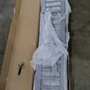 LLS Twin Floor Bed Frame with Roof, Wooden Montessori Bed with Fence, House Bed for Boys Girls Bedroom, Gray