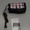 Remington Compact Ceramic Dual Voltage Hot Rollers for Long and Short Hair, Hair Setters, Hair Curlers, 1-1 " Purple/Black, 10 Piece Set