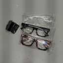 CCVOO +1.0 Oprah Style Reading Glasses for Women, Eyeglasses, Blue Light Readers for Women, Computer Eye Glasses, Cheaters (Black + Cherry Tie Dye + Clear)