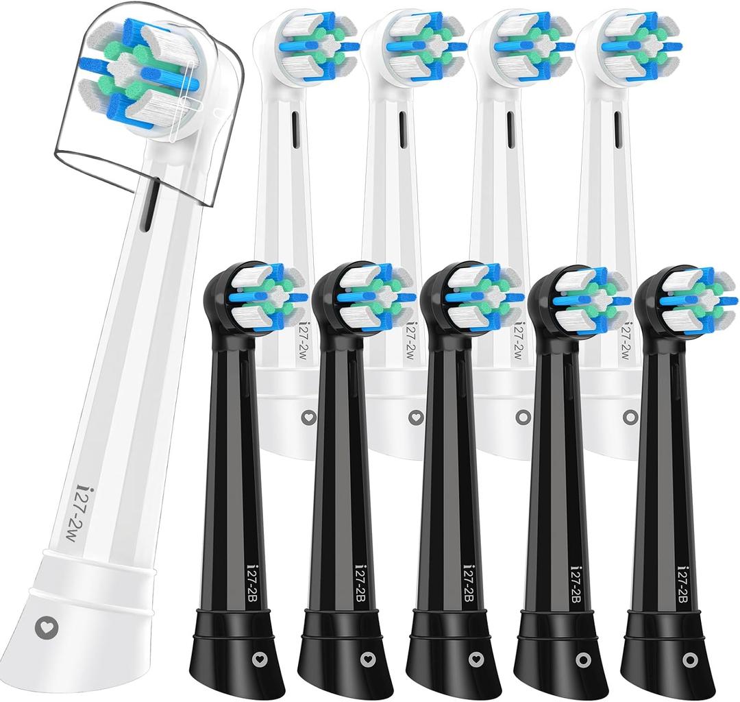 10PCS iO Replacement Heads Compatible with Oral B iO,iO Series Electric Toothbrush Heads Compatible with Oral B iO 2/3/4/5/6/7/8/9/10,Gentle-on-Gums Design for a Pleasantly Smooth Brushing Experience
