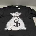 Money Bag x Bag of Money T-Shirt, Small, Black 