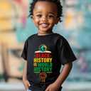 Kids Black History Shirt,Toddler Black History Month T-Shirt Boys Girls, African American Tee, 2-6T (Black)