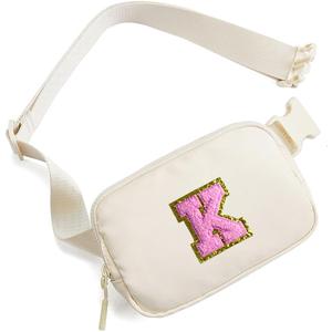Birthday Gifts for 4 5 6 7 8 9 10 11 12 13 Year Old Girls,Gifts for Teens Kids Daughter Sister Her,Two Way Zipper Crossbody Bag Fanny Pack Belt Bag Cute Trendy Stuff - Cream,K