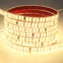 LED Strip Lights 6.56ft AC 110V Flexible Rope Lights 240LEDs/m 3000K Warm White Cuttable Outdoor Waterproof Strip Lights Double LED Beads for Living Room Under Cabinet Lighting