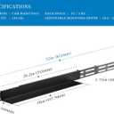 RackPath 1U 4-Post Server Rack Rail, 20.2-32 Inch Adjustable Depth - 110lbs Capacity, 1.75 X 3.46 X 20.2-32 Inches