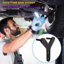 Automotive Lower Control Arm and Ball Joint Removal Tool, 2025 New Ball Joint Separator Tool, Lower Control arm Tool, Ball Joint Puller Tool, for 1/2" Drive Extension Breaker Bar