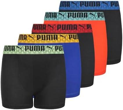 PUMA boys 5 Pack Performance Boxer Briefs XL(16-18)