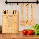 Sister Birthday Gifts "Recipe for a Special Sister" Bamboo Cutting Board Set with Engraved Unique Sister Christmas Gifts,Friendship Gifts for Women,Best Friend or Soul Sister Gift