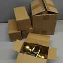 goldenwarm 2 Pieces Brushed Gold Dummy Door Knobs, Single Side Door Handles, No-Turning Push/Pull Door Knob Gold for Closet, French Double Doors and Pantry (1 Pack)