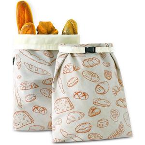 Beeswax Bread Bags for Homemade bread,2 Pack Sourdough Bread Bags,Reusable Bread Bourdough Storage (Apricot & Apricot)