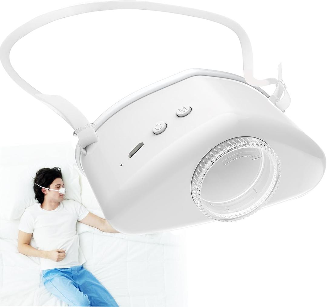 4 in 1 Anti snoring Devices,Drug-Free Snoring Relief Device Gentle Moisturizing Mist Helps Reduce Dry Throat & Nighttime Snoring,Adjustable Wind Force Anti snoring Devices