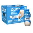 Quest Nutrition Vanilla Protein Shake, 45g Protein, 2g Sugar, 12 Count | 45g Complete Protein, Ready to Drink, 3g Net Carbs, Gluten Free, Ultrafiltered Nonfat Milk, High Protein, 14 Fl Oz Bottles (EXP 09/03/26)